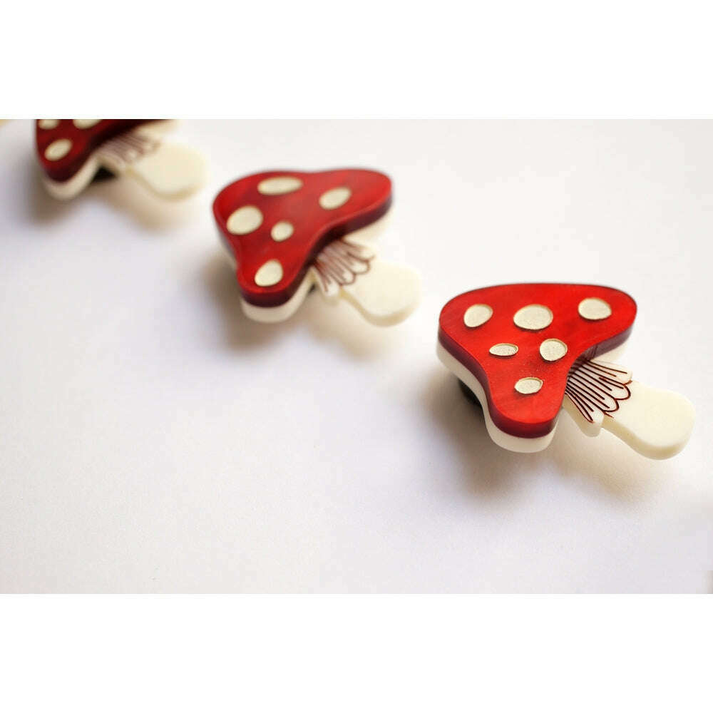 Set of 4 Mushroom Button Covers by Laliblue