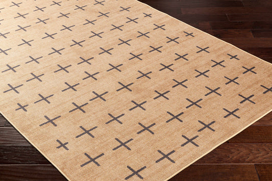Haimi Black Washable Jutely Rug - Clearance