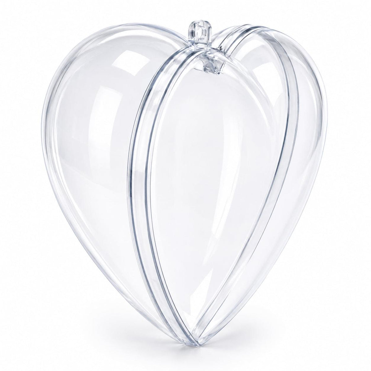 a clear heart shaped object