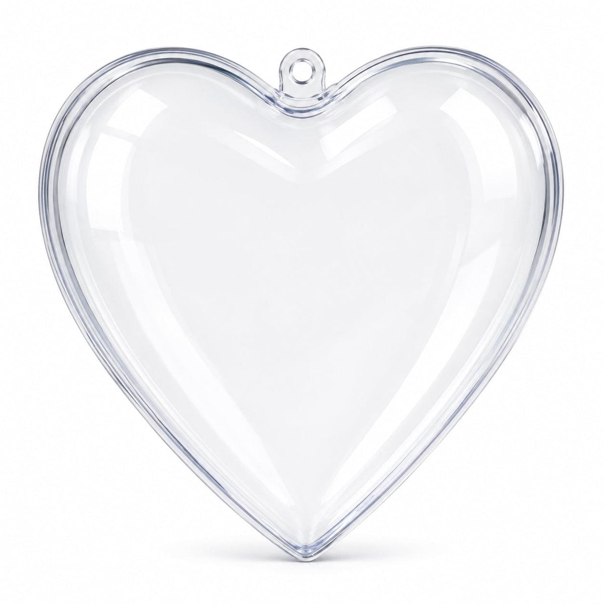 a clear heart shaped object