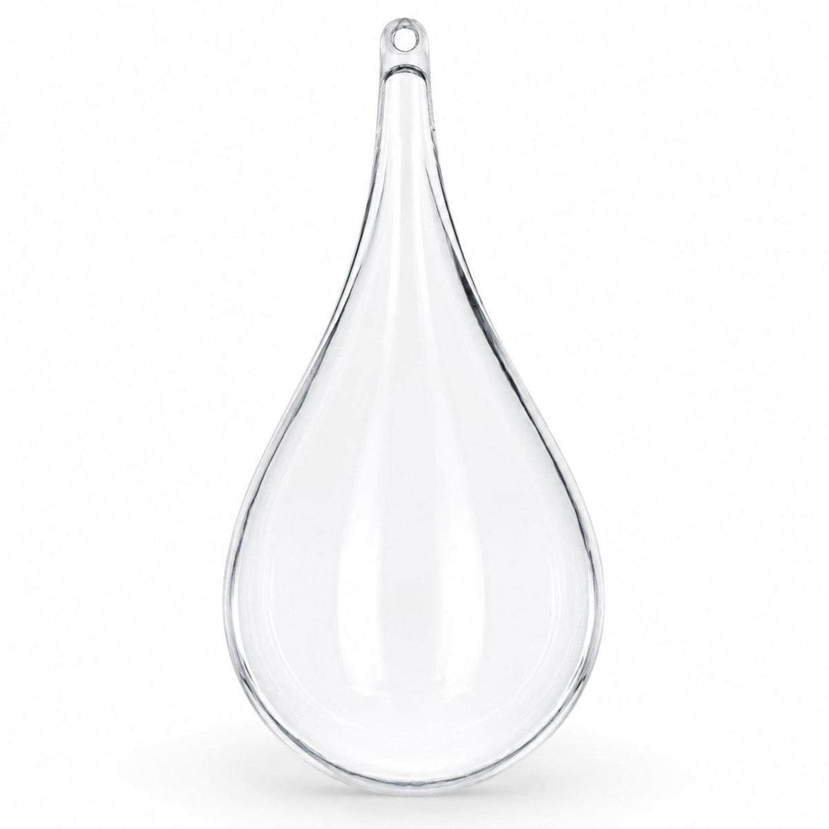 Set of 3 Clear Plastic Waterdrop Ornaments 4.3 Inches (109 mm)