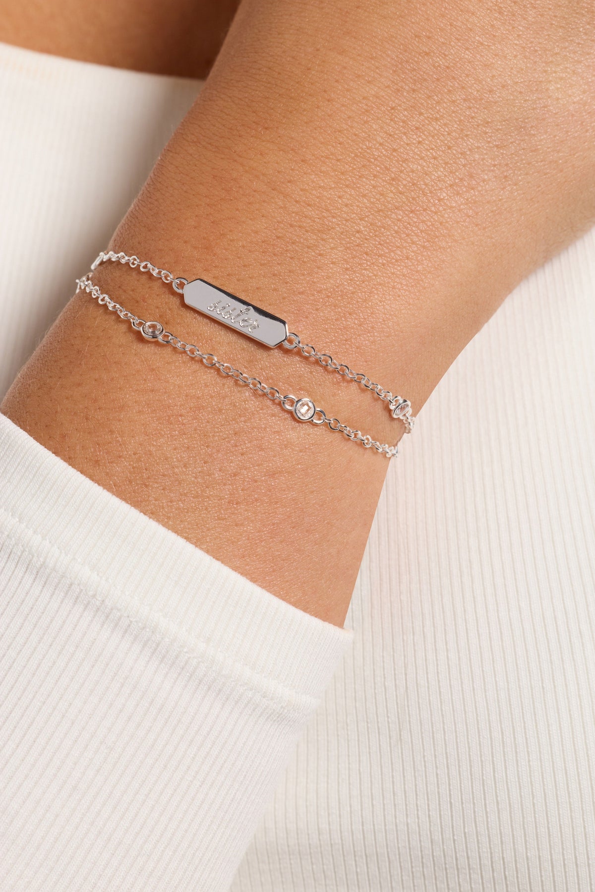 a person wearing a bracelet