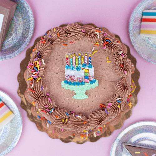 "Slice, Slice Baby" Birthday Cake Brooch by Lipstick & Chrome