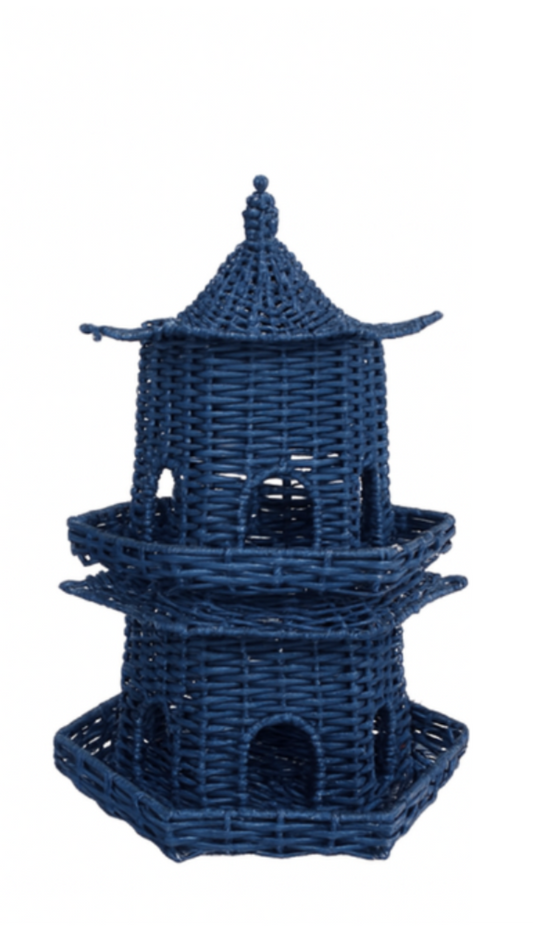 Navy Grand Wicker Pagoda (2 Sizes)
