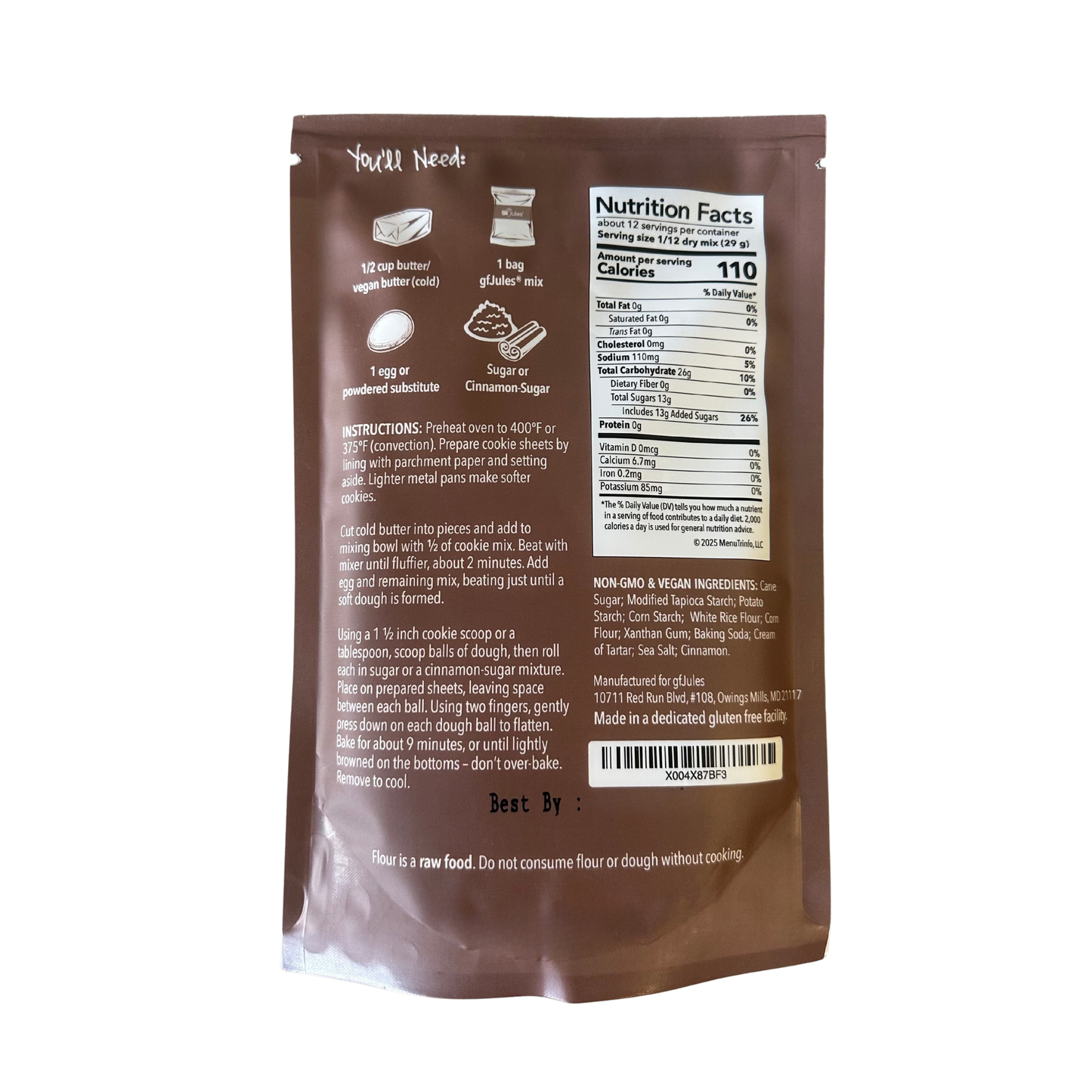 gfJules Gluten Free Snickerdoodle Mix