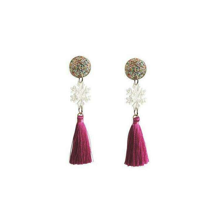 Snow Star Earrings by Laliblue