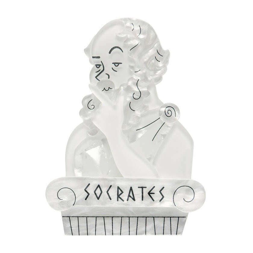 Socratic Method Brooch by Erstwilder