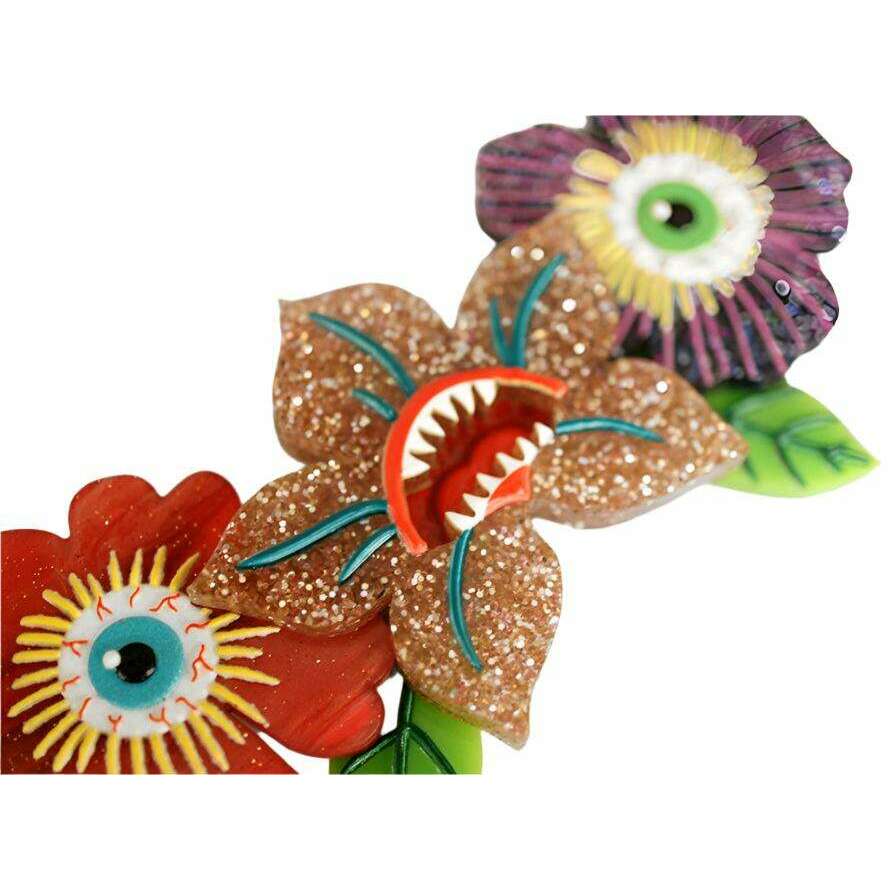 Spooky Flowers Necklace by Laliblue