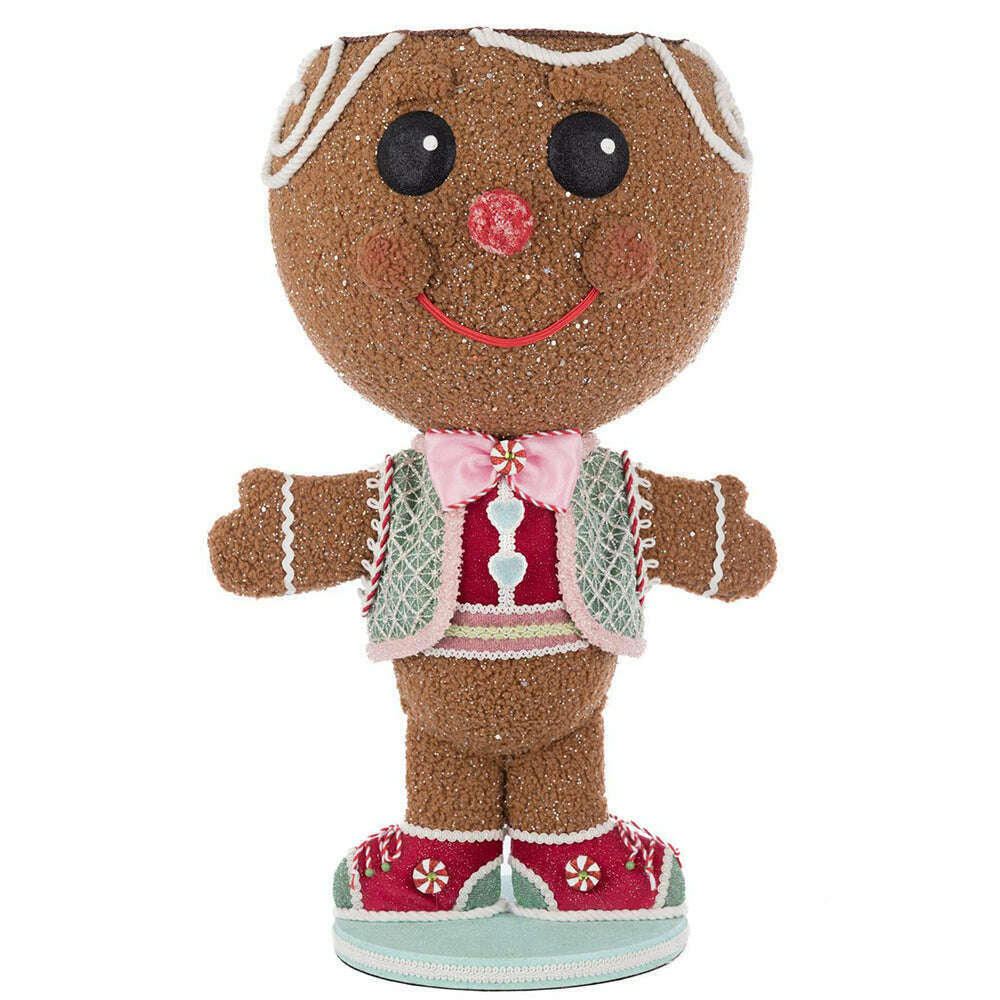 Stick E. Sweet Gingerbread Boy Candy Container by Katherine's Collection