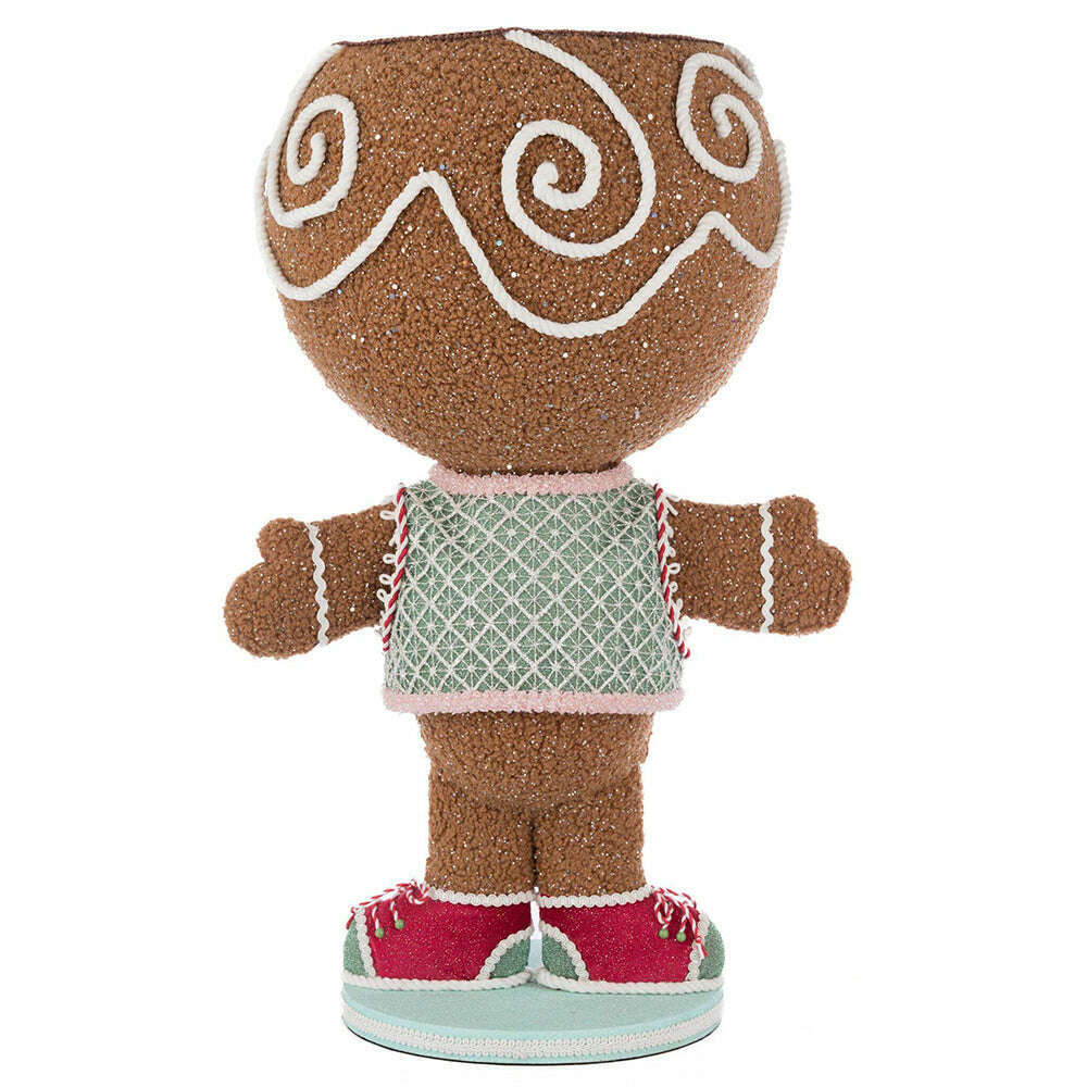 Stick E. Sweet Gingerbread Boy Candy Container by Katherine's Collection