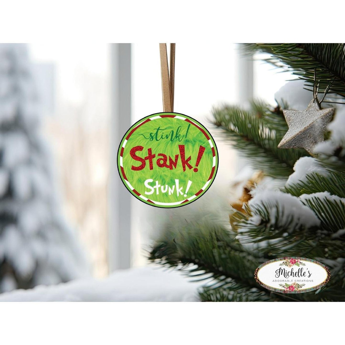 Stink Stank Stunk Christmas Sign
