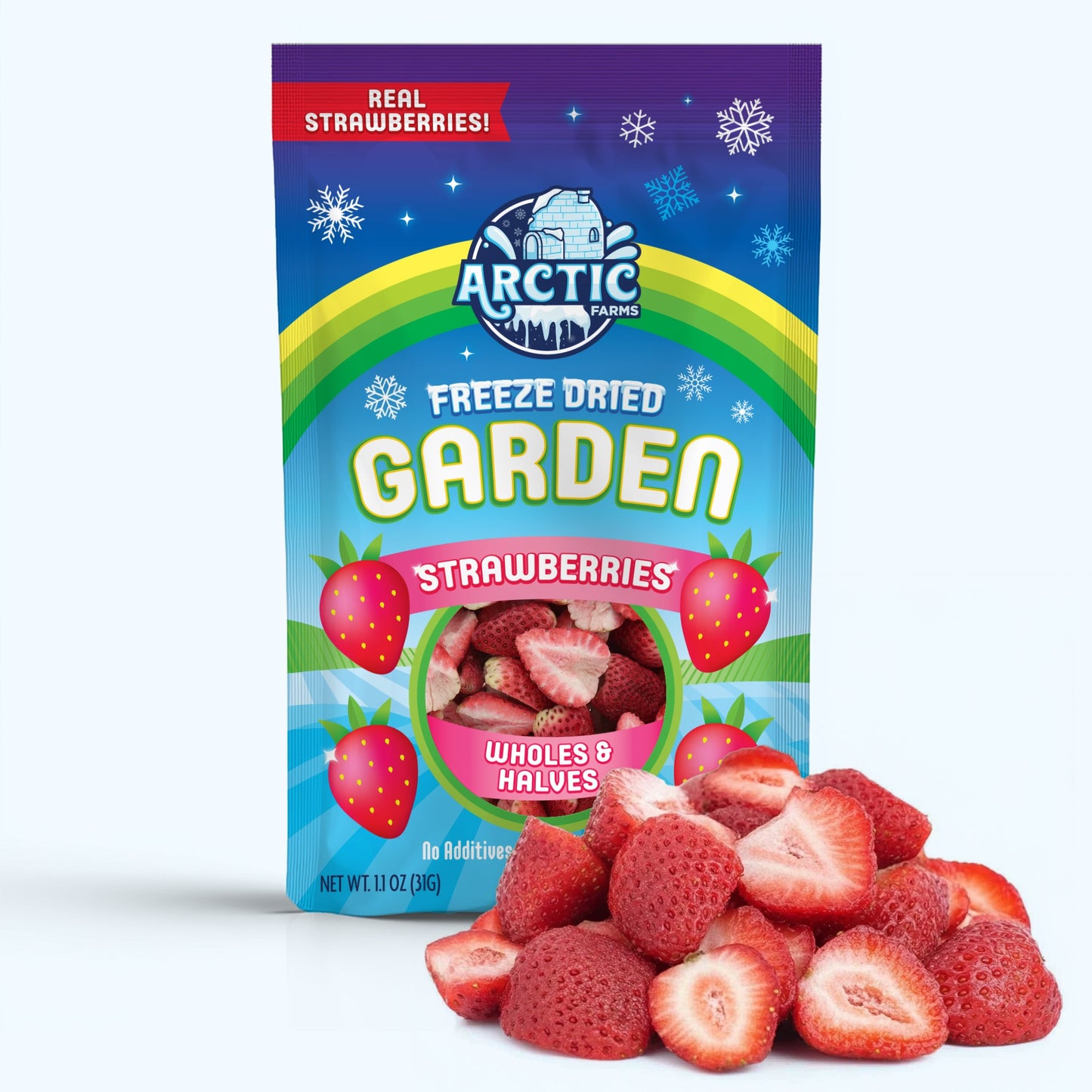 Freeze Dried Strawberries - Wholes & Halves