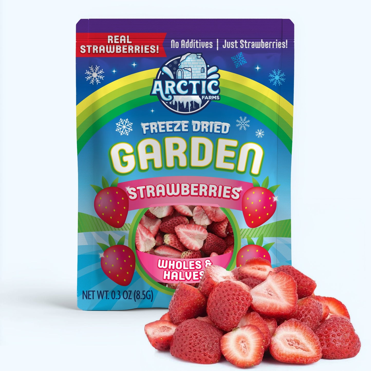 Freeze Dried Strawberries - Wholes & Halves