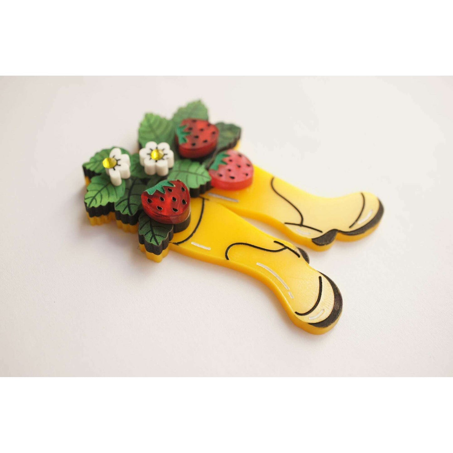Strawberry Boots Brooch