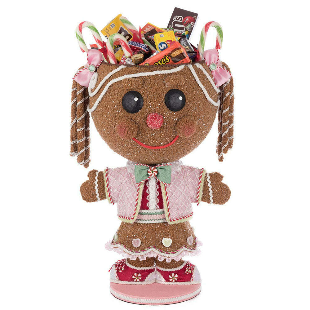 Sugar E. Sweet Gingerbread Girl Candy Container by Katherine's Collection