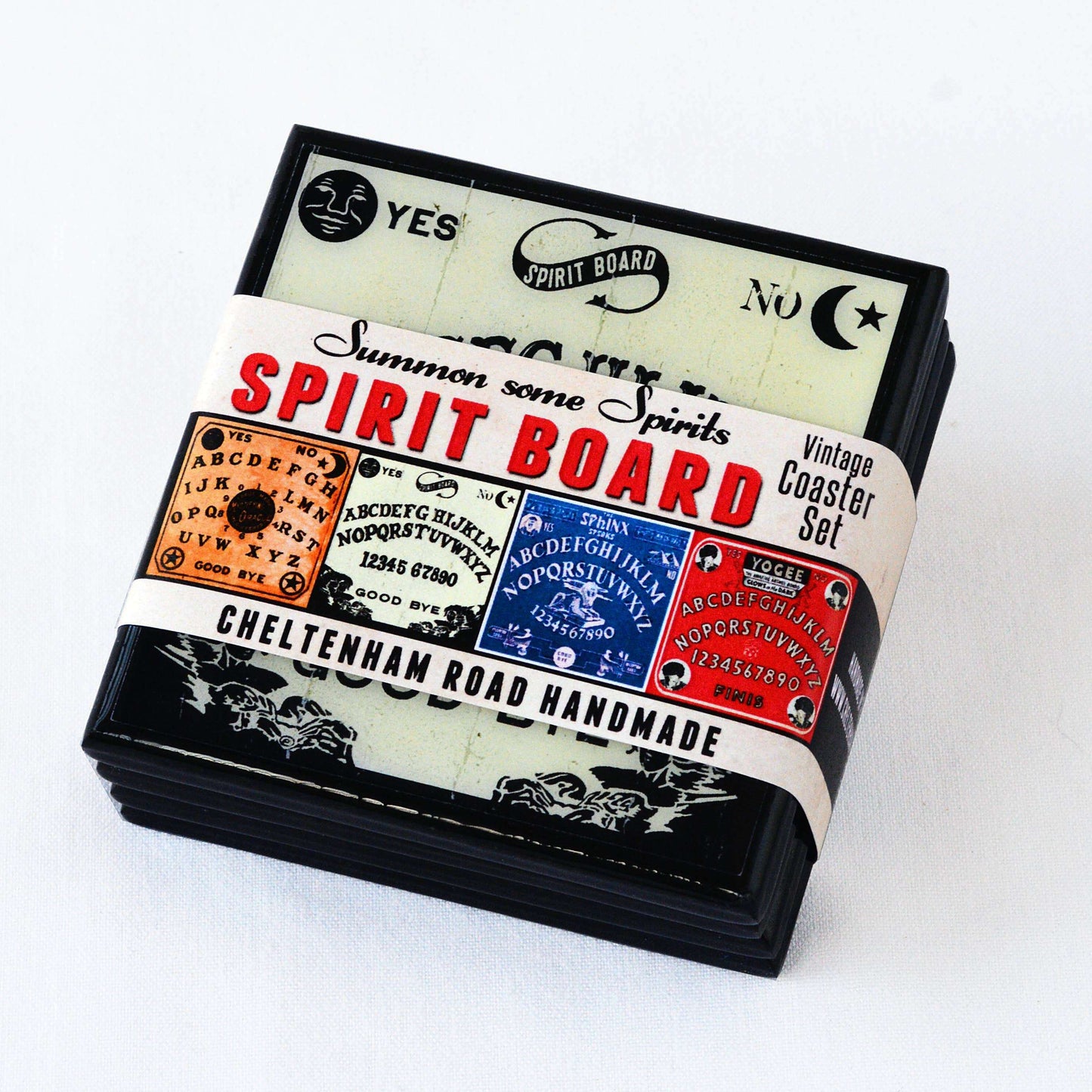 Summon Some Spirits: Spooky Spirit Board Drink Coaster Set