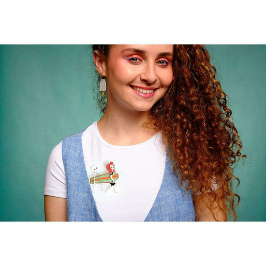 Surfer Couple Brooch by Laliblue
