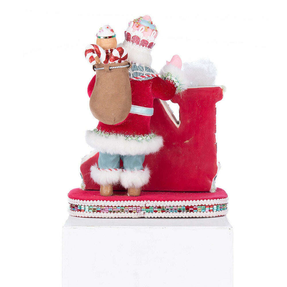 Sweet Delights Santa Stocking Holder by Katherine's Collection