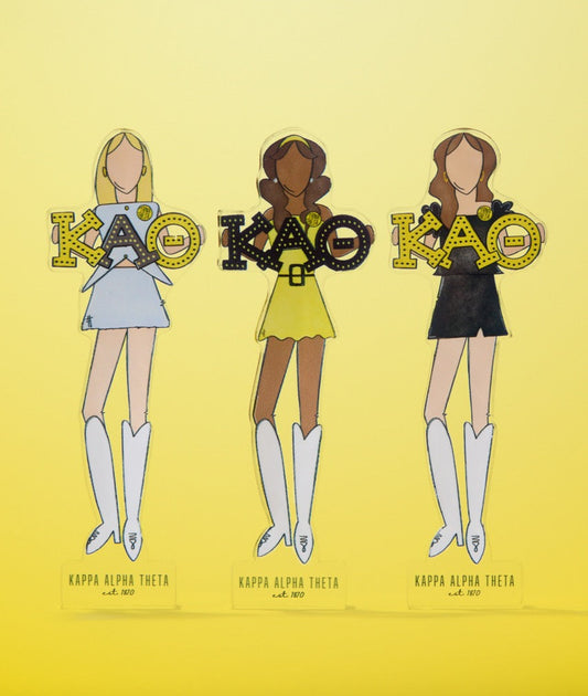 a group of cartoon girls holding letters