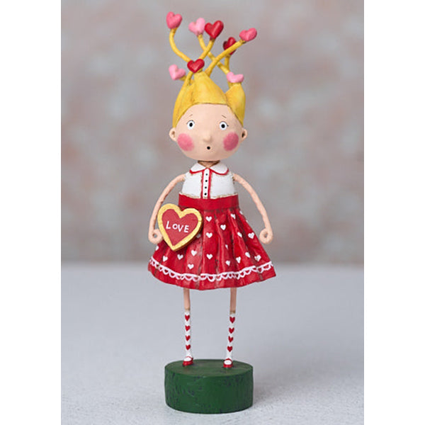 Tangled in Love Valentine's Day Figurine by Lori Mitchell — Folk Art Collectible