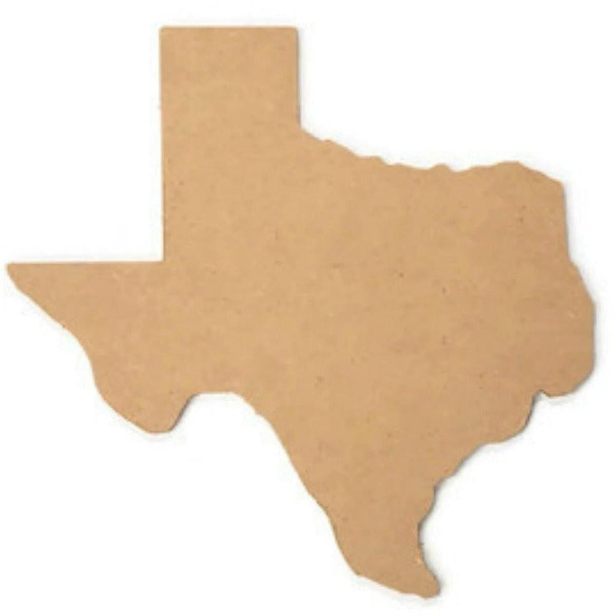 Texas Shaped Wood Cutout - Unfinished Wood