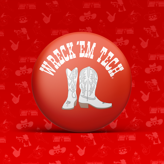Wreck 'Em Tech Boots Button