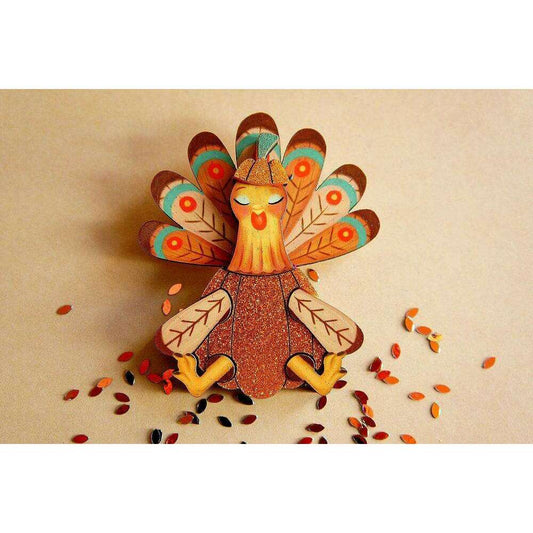 Thanksgiving Turkey Brooch by Laliblue