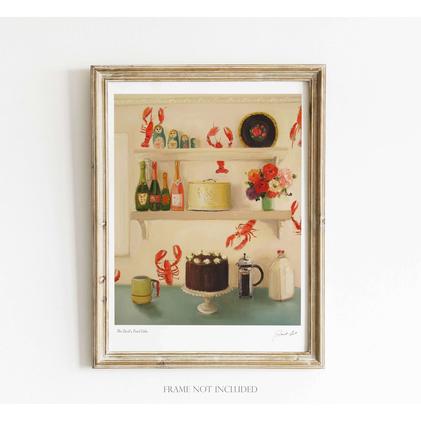 The Devil's Food Cake Art Print - 8.5" X 11"