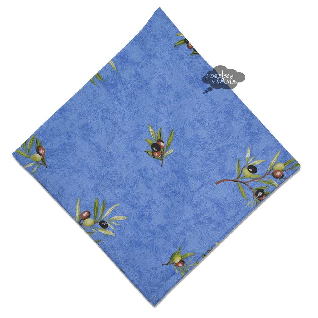 French Provencal napkin - Cotton - Clos des Oliviers blue | Label France