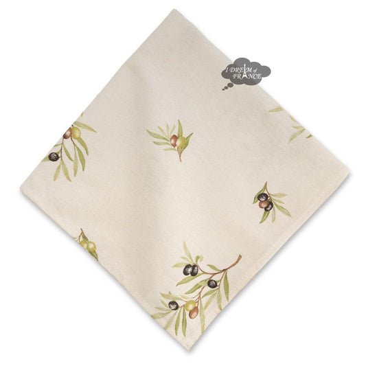 French Provencal napkin - Cotton - Clos des Oliviers cream | Label France
