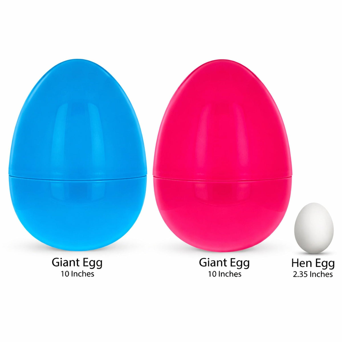 a group of plastic eggs