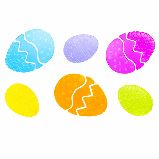 a group of colorful eggs