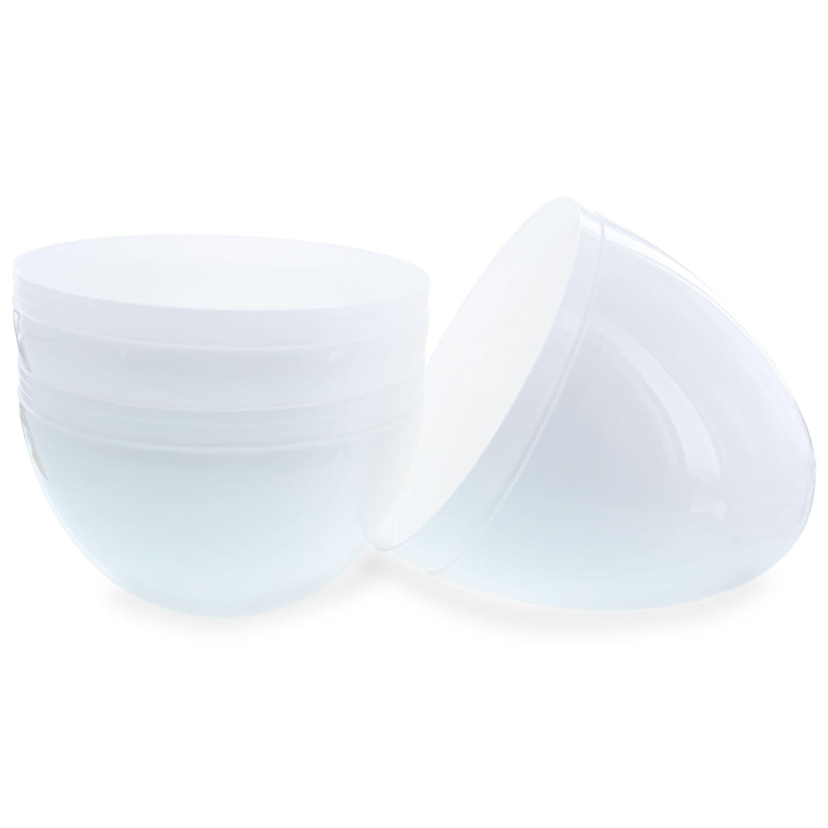 Set of 2 White Large  Jumbo  Giant Fillable Plastic Easter Eggs 10 Inches