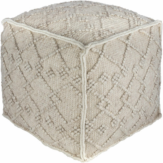 Toronto Hand Woven Wool Pouf