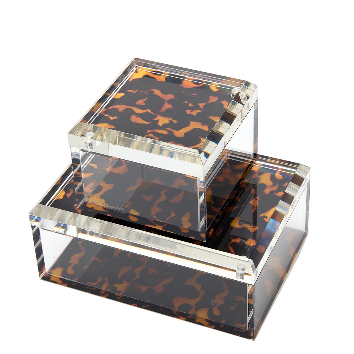 Tortoise Acrylic 4" x 4" Photo Box