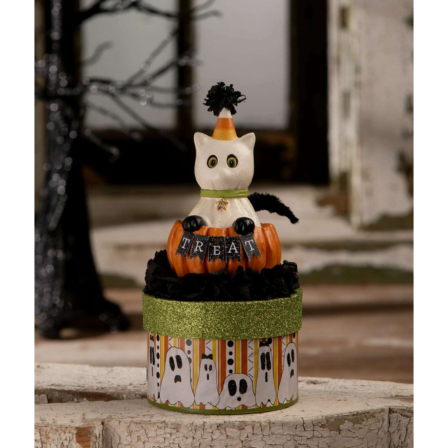 Treat Casper on Box | Halloween Decor | Bethany Lowe