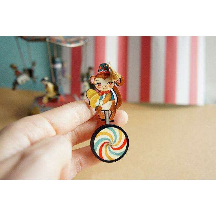 Uni-Cycle Halloween Brooch by Laliblue