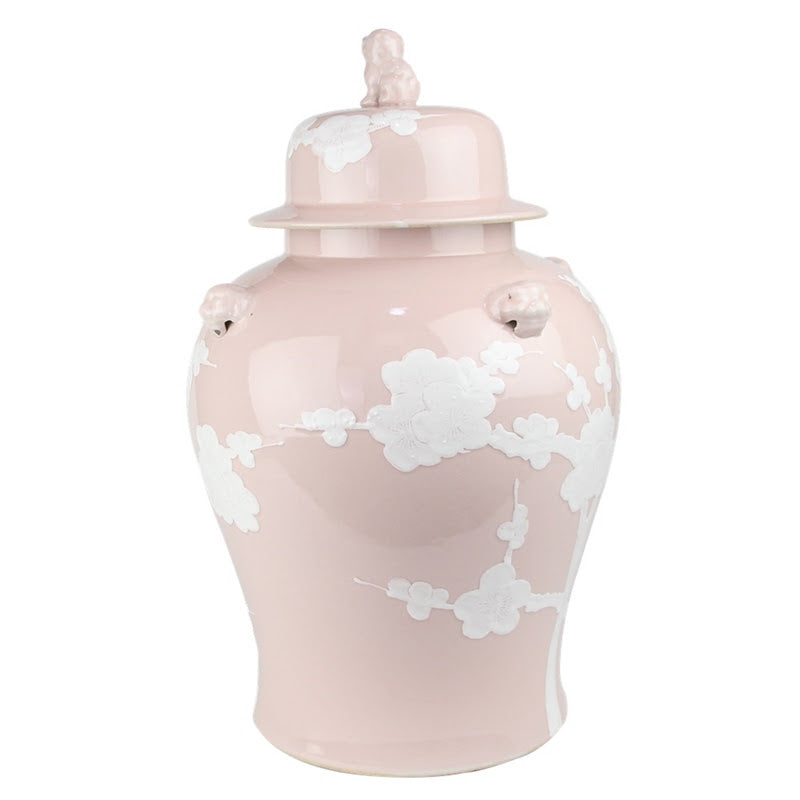 Pastel Pink Cherry Blossom Jar