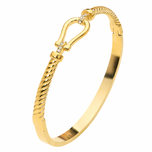 Gold Horse bit Bracelet