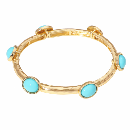 Turquoise Stone Stretch Bracelet