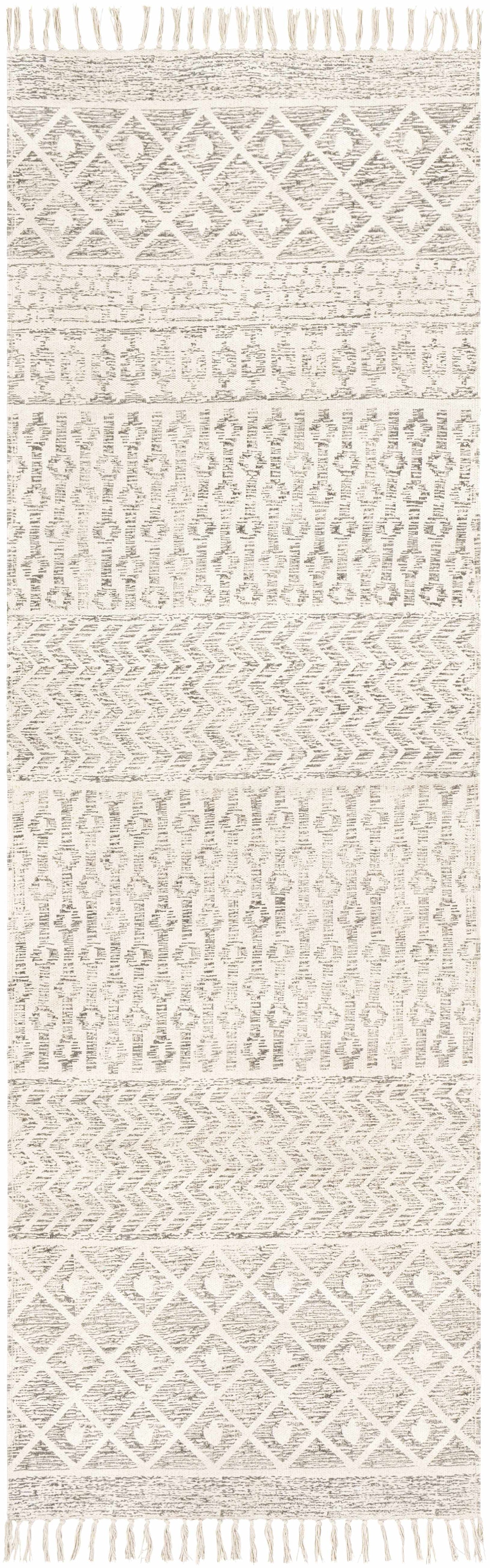 Valyermo Beige Hand Woven Cotton Rug - Clearance