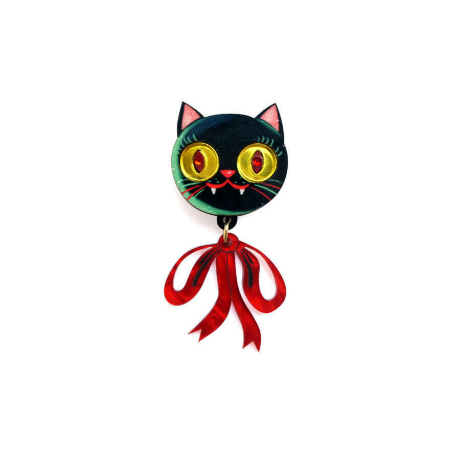 Vampire Kitten Button Cover by Laliblue
