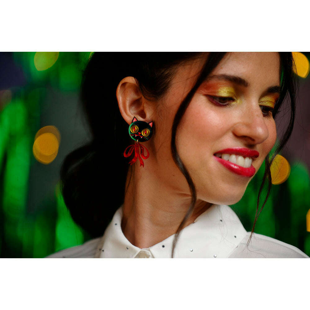 Vampire Kitten Earrings by Laliblue