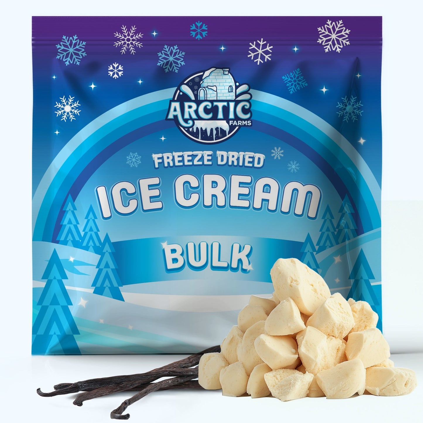 Freeze Dried Ice Cream That Does Not Melt (Bits) Vanilla