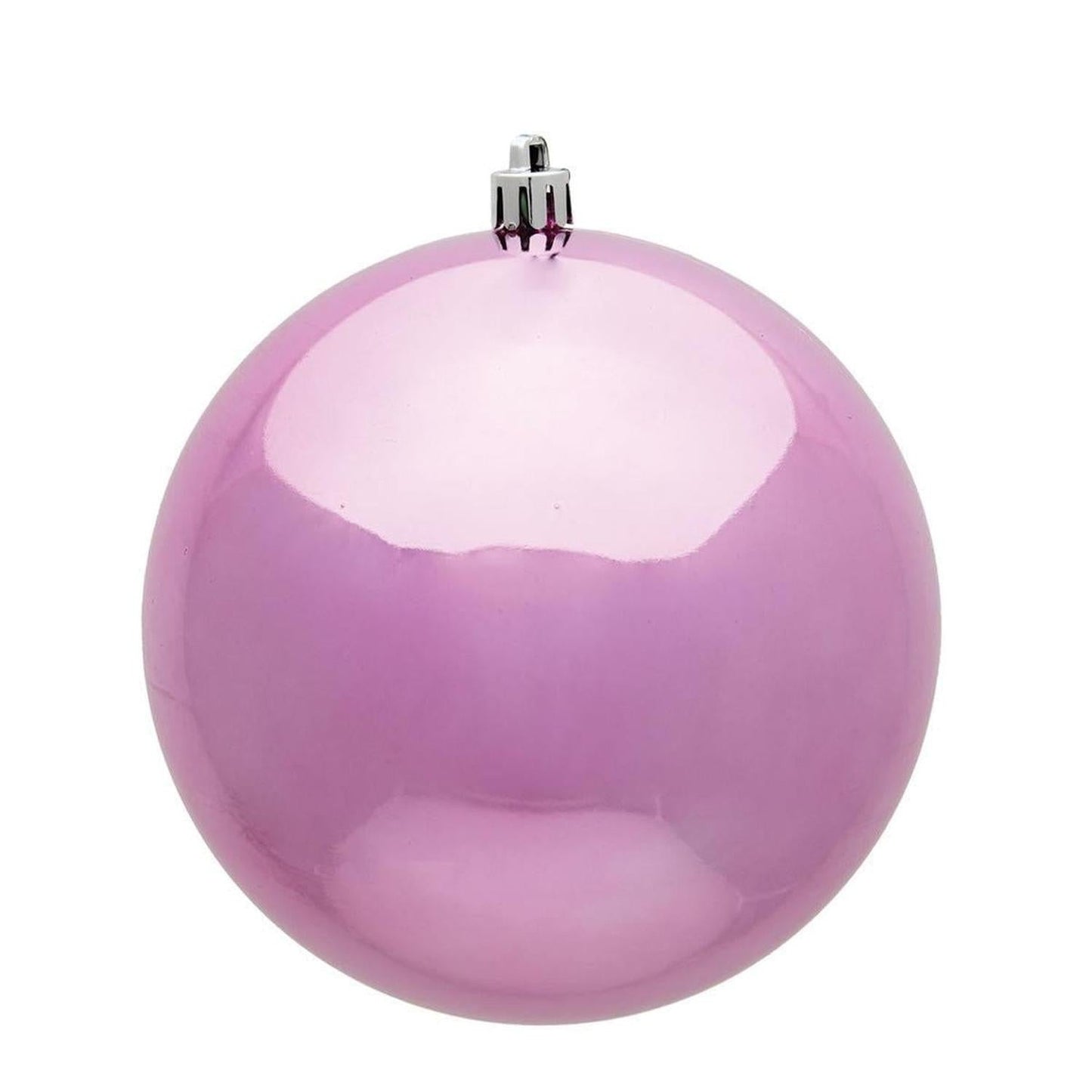 Pink Shiny Ball Christmas Tree Ornaments (6 pack)