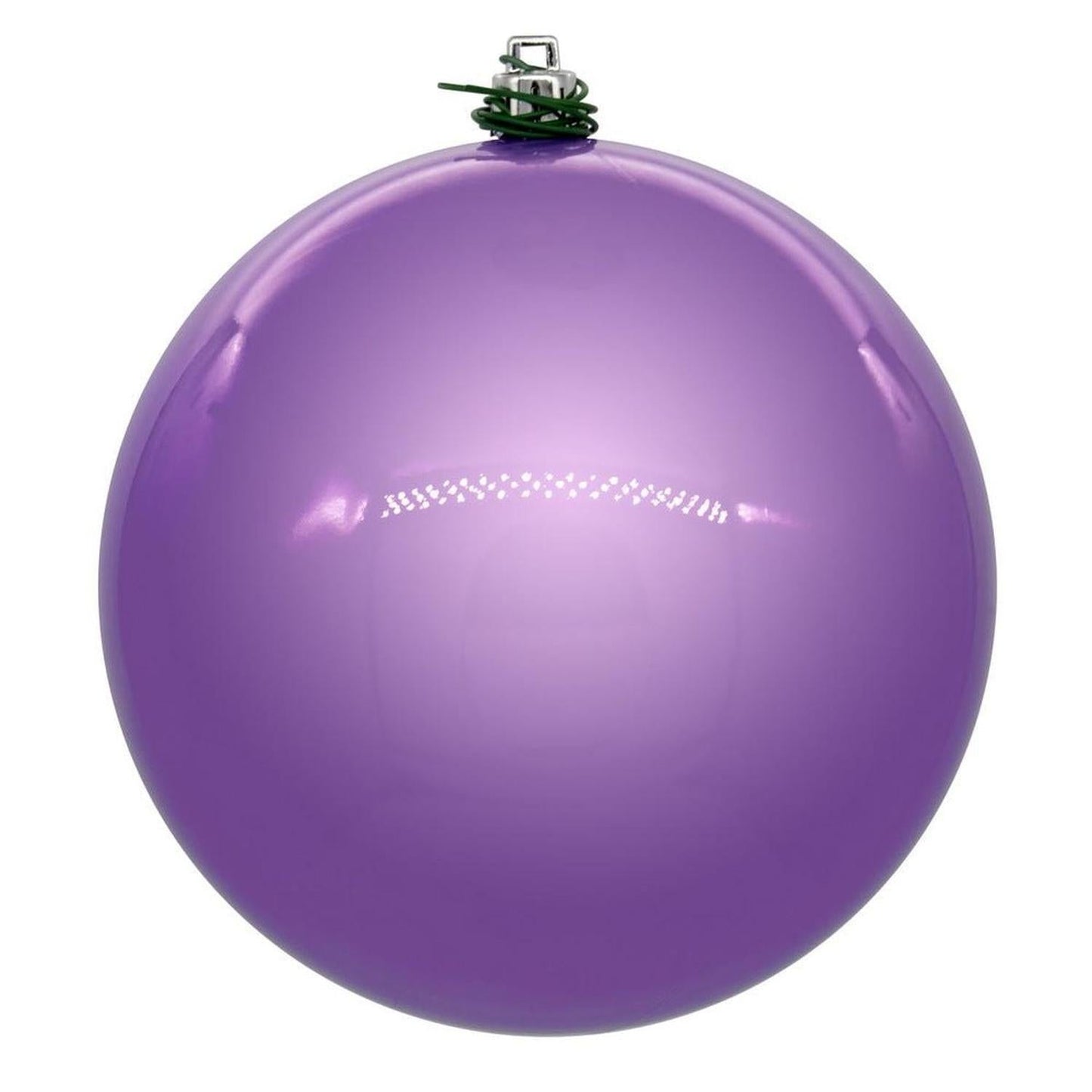 6in Lavender Pearl UV Drilled Ball Ornament (4 pack)