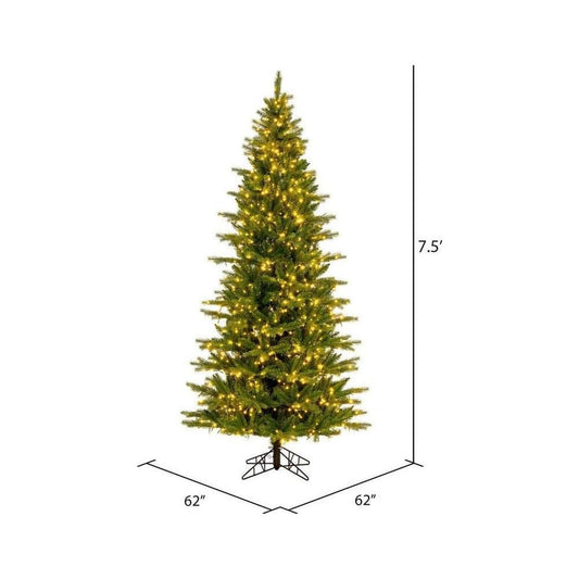 Vickerman 7.5' Balsam Spruce Artificial Christmas Tree, LED