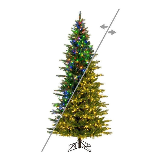 Vickerman 7.5' Balsam Spruce Artificial Christmas Tree, LED