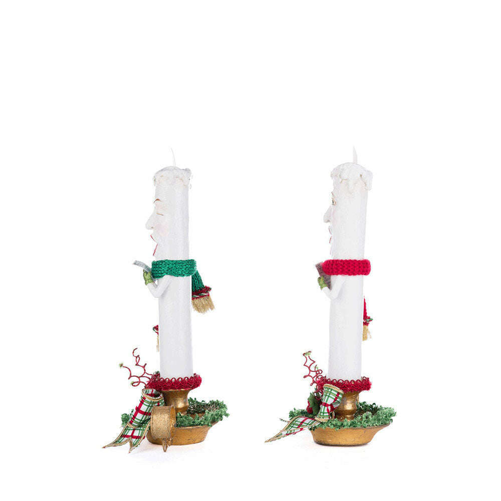 Village Of Holly Woods Caroling Candles Assortment of 2 by Katherine's Collection