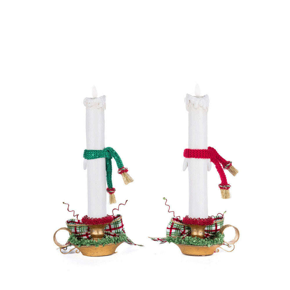 Village Of Holly Woods Caroling Candles Assortment of 2 by Katherine's Collection
